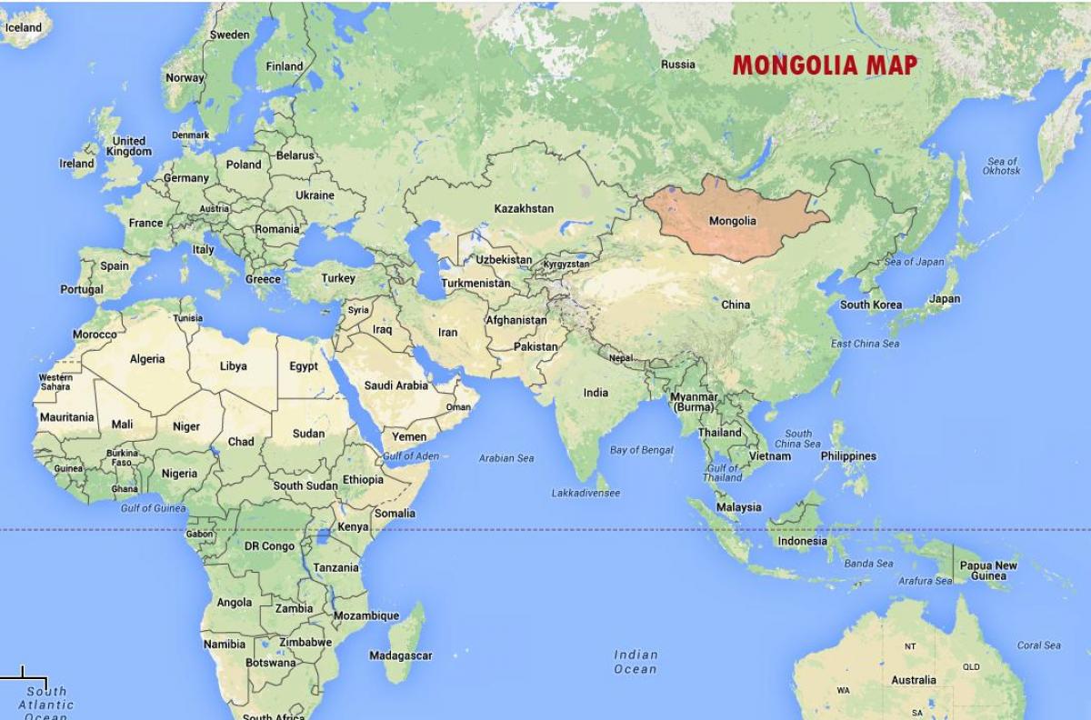 ઉલાન બાતોર મંગોલિયા નકશો